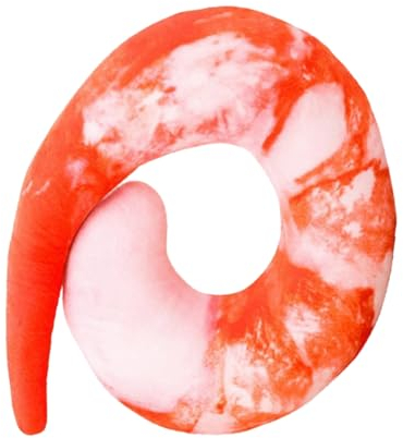 Amosfun Nackenstützkissen Nacken massagekissen nackenmassagekissen Shrimp-Design Nackenkissen U-förmiges Reisekissen Brot Matte Nackenpolster Kopfkissen