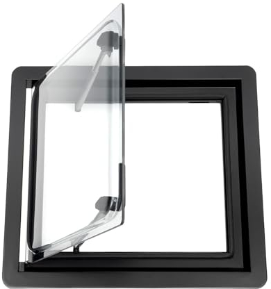 Finestra di esposizione per camper furgone, finestre, camper laterali, roulotte, zanzariera a rullo, in alluminio, campeggio, vetro, finestre scorrevoli, 450 x 500 mm