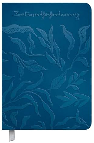 Timer Soft Touch 18 wasserblau - Kalender 2025 - Korsch-Verlag - Taschenkalender A5-18 Monate von Oktober 2024 bis März 2026 - eine Woche auf 2 Seiten - 14,8 cm x 21 cm