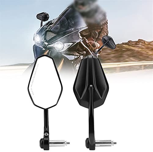 Zubehör 22mm 7/8 Für K&awasaki Für NINJA 400 Z900 Z1000 Er6f Motorrad Lenkerendenspiegel (Color : Mirror B)