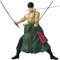 Bandai - Anime Heroes - One Piece Figur - Lorenor Zorro 17 cm Three Sword Style - Offizielle Lizenz One Piece - Bewegliche Manga Figur Zorro 3 Schwerter - Spielzeug für Kinder ab 4 Jahren - 37052