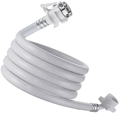 KOMBIUDA Tubo Flessibile Ingresso Acqua Per Lavatrice Ispessito 2,5 M Tubo Pvc Collettore Acciaio Inox Sostituzione Vecchio