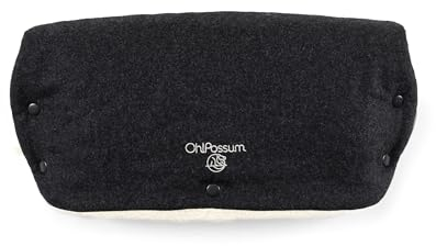 Oh!Possum Handmuff & Windel Blaubaer I Kuscheliger warmer Handwärmer aus hochwertiger Merinoschurwolle I Kinderwagenmuff Ideal für Winterspaziergänge & Outdoor I Handschuhe für Kinderwagen & Buggy