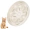 Hejo Cat Slow Feeder Bowl, Slow Feeder Cat Bowl for Small Pets, Choke-Proof Cat Food Bowls, Slow Eating Cat Puzzle Feeder, Non-Slip Kitten Bowl, Cat Feeding Bowls for Wet Food/Dry Food (White)
