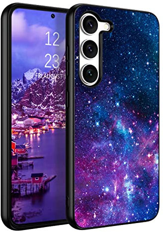 GaoBao Schutzhülle für Samsung Galaxy S23, leuchtet im Dunkeln, dünn, stoßfest, Rückseite robust, rutschfest, für Samsung Galaxy S23 6,1 Zoll, Nebel/Galaxy