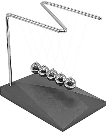 Newton Cradle, Newton Cradle - Newton Balls Desk Toy | Physics Toys, Steel Ball Swing, Cool Science Gadgets For, Students E