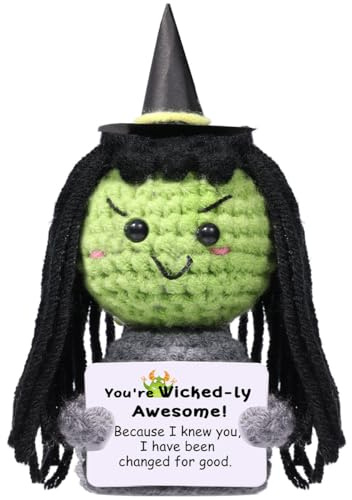 AICase Wicked Merch Wicked Witch of The West Crochet Funny Positive Wicked Gifts Emotional Support Nuggets Gifts Handmade Cheer Inspirational Gifts for Women/Mon Men Birthday_01