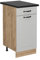 Vicco Mobiletto base per cucina R-Line, Bianco casa di campagna, 40 cm, PL Antracite