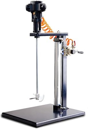 Automatischer Lift Farbrührer, pneumatischer Mischer mit Edelstahlklinge zum effizienten Mischen von Farbe, Putz, Zement und Mörtel