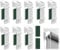8 PCS Supporti a Morsetto per Doppio Klemmfix, Supporti a Morsetto L'incollaggio per Lungo Tende Avvolgibile a Rullo Senza Bucare Come Accessorio di Ricambio per la Appendere Fissaggio su PVC
