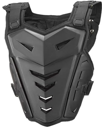 Fenayuu Motorrad Brustschutz Rüstung, Motocross Rennen Weste Motorrad Weste, Radfahren Motorrad WesteSkifahren Reiten Skateboarding Brust Rücken Beschützer Anti-Fall Gear