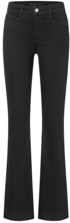 Mac - Damen 5-Pocket Jeans, Boot Authentic (5220-90-0387L), Größe:W40, Länge:L30, Farbe:Black Black (D999)