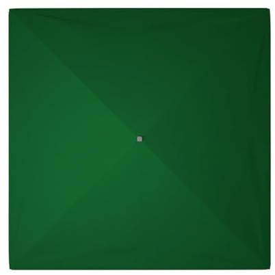 Auvent extérieur de Remplacement - Housse de Parasol rectangulaire à 2 Niveaux pour 4 Baleines, Tissu Vert imperméable, 220 x 280 cm/7,2 x 9,2 Pieds - Améliorez l'ombre de Votre terrasse !