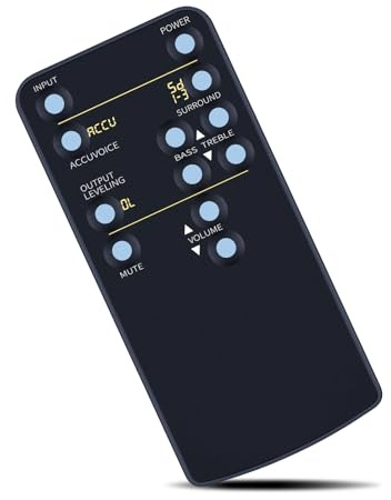 Replacement Remote Control for ZVOX Omni AV157 AV200 AV205 SoundBar Speaker