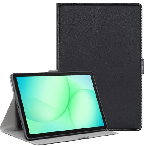 Derwere Funda para Samsung Galaxy Tab A11+ Plus,Magnética Silicona Antigolpes Funda Tablet para Galaxy Tab A9 Plus,Negro