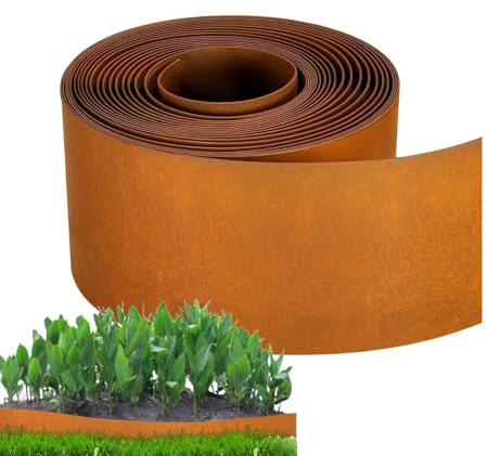 Wimnqie Borduras de Jardín | Acero Cortable con Estilo Vintage,Vallado de Jardín para Parterres - para Interior, Invernadero, Patio, Macizos, Árboles y Plantas