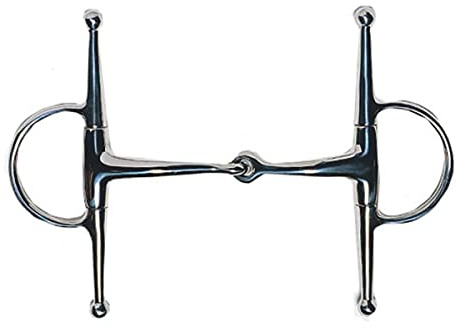 Korsteel Medium Weight Full Cheek Eggbutt Snaffle Bit, 5