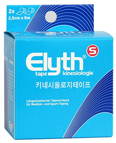 KINESIOLOGIE Tape Elyth 2,5 cmx5 m blau 2 St