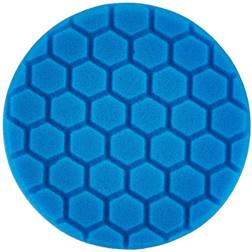 Chemical Guys BUFX_105HEX5 – hex-Logic Polierschwamm, leichtes Polier-Pad, Blau (13 cm)