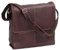 LEAS Große Messengertasche aus Büffelleder für große Ordner/Notebooks by Echt-Leder, braun Classic Bags