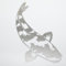 IN-OUTDOORSHOP Koi Edelstahl 37 cm Wandtatoo/Wanddekoration in mehreren Variationen (Edelstahl Kohaku)