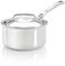 De Buyer - Casserole en inox AFFINITY avec couvercle en inox - 20 cm - Fabriquée en France, Sans PFAS, Montée Rapide en Température, Inox 18/10, Tous Feux + Four, Finition Poli Brillant