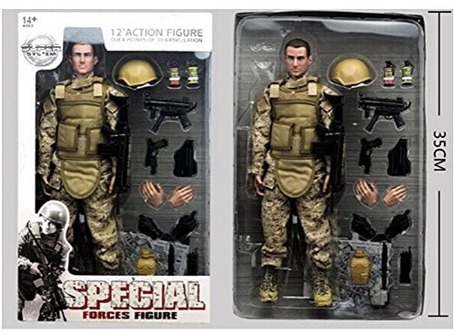 Hwydo 12 1/6 Military Armee-Kampf-Wüste ACU Soldat Action-Abbildung Modell-Spielzeug NB01