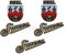 Aufkleber Suhler Wappen Pass. für Simson SR1, SR2