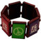 Spassprofi Armband Peace Holzarmband mit Gummizug 70er Jahre Hippie Accessoire