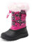 DREAM PAIRS Bambino Bambina Stivali da Neve Invernali Impermeabile Stivali per Ragazzi e Ragazze,Size 35,Nero/Rosa,KSNOW