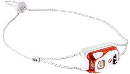 PETZL - Stirnlampe BINDI - 200 Lumen, Orange, Aufladbarer Akku