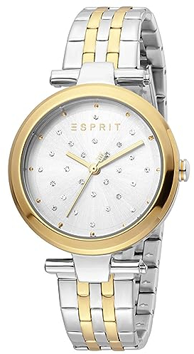 ESPRIT ES1L167M0105 Fine Dot Gold Uhr Damenuhr Edelstahl Bicolor