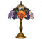 Hobaca 12 Zoll Buntglas Rose Tiffany Tischlampe Art Dekorative Weinlese Nachttischlampe Elegant Schlafzimmer Lampe für Wohnzimmer Studie Schlafzimmer