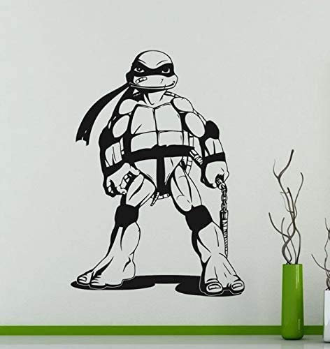 Michelangelo Mike Turtles Ninja Wandaufkleber Superheldenaufkleber Comics Art Home Decoration Jeder Raum Wasserdichter Aufkleber 58 X 76 Cm
