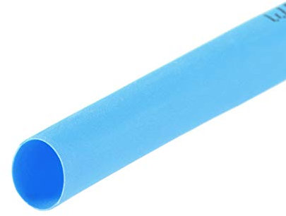 sourcing map Heat Shrink Tubing, 1/4(6mm) Dia 2:1 rate Shrinkable Tube Cable Sleeve 10ft - Blue