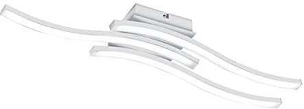 Reality Leuchten LED Deckenleuchte Route R62473131, Metall Weiß matt, inkl. 3x 5 Watt LED