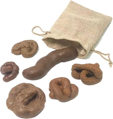6 Fausse crotte gluante, Fausse Chien Collante Et Pour Farces Et Attrapes, Fausse Chien En Plastique Aspect Réaliste Farce Et Attrape