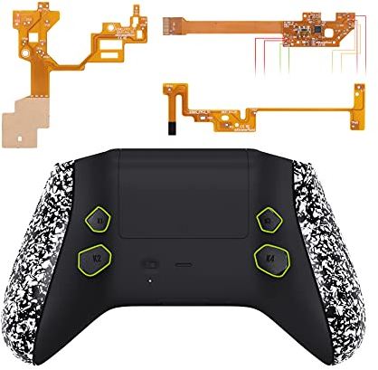eXtremeRate Hope Remap Kit Programmabile per Xbox Series X S Controller Scheda&Cover Posteriore&Grip&Tasti Posteriori per Xbox Core Joystick(Model 1914)-Bianco Antiscivolo