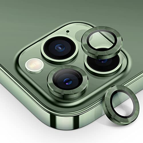 Tensea for iPhone 13 Pro iPhone 13 Pro Max Camera Lens Protector, 9H Tempered Glass Camera Cover Screen Protector Metal Individual Ring for iPhone 13Pro 6.1 inch iPhone 13 ProMax 6.7 inch 2021
