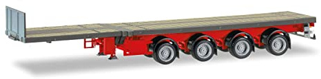 Teletrailer 4-achs, eisengrau Modell Auto Miniaturmodelle Kleinmodell Sammlerstück Detailgetreu