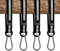 Tree Swing Hanging Kit - 4 PCS 55cm / 22inches Heavy Duty Straps Holds 440 lbs With Carabiner Perfect for Swings, Rope, Hammock, Plank
