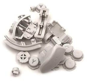 VKMKV 2 Juegos Originales for Switch Joy-con LR ZL ZR botón ABXY d-Pad botón SL SR Botones for Nintendo Switch Joycon Controlador (Color : OEM White)