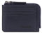 PIQUADRO, Zipper coin pouch with document holder, credit card slots and RFID antifraud protection, BLU