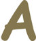 Kleckerliese Alphabet Buchstaben 10cm selbstklebende Aufkleber Wand Fenster Tür Boote Auto Kinderzimmer STICKER A - Höhe 10cm, Farbe Gold