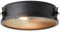 Lightbox Deckenlampe mit Ø 34 cm - Vintage Deckenleuchte - 2 x E27 Fassung - max. 28 W - aus Metall in Schwarz Korund