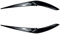 GLOFLY Fit for BMW X5 G05 X6 G06 ABS Glänzend Auto Böse Scheinwerfer Augenbrauen Augenlid Körper Kit 30i 30d 35i 35d 40i 40d 45e M50i M50d 2018-2022 Wimpern (Color : Gloss Black)