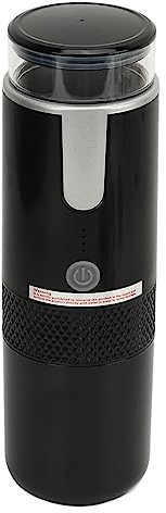 Weikeya Mini Cafetière, Batterie Rechargeable de Type C de 1200 MAh, Cafetière Portable, Fonctionnement à Un Bouton, Conception Légère 2 en 1 pour Le Camping