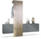 Vladon Garderobe Carlton Set 1, Made in Germany, Flur-Garderobe aus Deko-paneel, Schubladen-Kommode & Schuhschrank, Anthrazit matt/Eiche Ribbeck (209 x 193 x 35 cm)