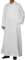 YAOHUOLE Masculin Abaya Robe Djellaba Homme Marocaine Robes Musulmanes pour Homme Blanc XL