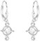 SOFIA MILANI - Damen Ohrringe 925 Silber - mit Zirkonia Steinen - Saturn Ohrhänger - E2344